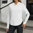 thumbnail image 4 of Women's Sport T-Shirt Solid Color Quick-Dry Yoga Running Sun Protection Casual Tee, 4 of 5