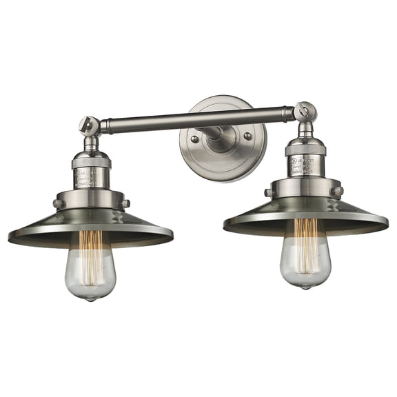 2 Light Vintage Dimmable Led Bathroom Fixture