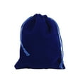 thumbnail image 1 of maskred 50piece Elegant Drawstring Pouch Wedding Favors And Gift Wrapping Jewellery Pouches Drawstring Bag Gift Pouches Blue 13*18, 1 of 6