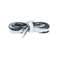 thumbnail image 2 of INSPIRE CHIC Flat Shoe Strings Irregular Color Blocks Colored Striped Shoelaces for Sneakers Sports Shoes Boots 2 Pairs White-Black 120cm/47.2", 2 of 4