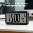 thumbnail image 6 of CCOCC 2026 New Alarm Clock High Definition Digital Clock with Sharp Lcd Display Adjustable Bedside Clock with 12/24 Hour Modes Silent Alarm Clock for Study Work Home Offices Bedrooms, 6 of 7
