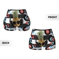 thumbnail image 3 of Sikiie Pineapple With Black Glasses Print Workout Shorts Women Scrunch Butt Gym Shorts Seamless High Waist Tummy Control Yoga Biker Athletic Shorts, 3 of 5