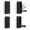 Black, variant on HonorHut 4 Pack Folding Coat Hooks Retractable Wall Hook Invisible Wall Mounted Hangers for Bedroom Bathroom Entryway Closet White