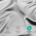 thumbnail image 4 of Bare Home Bamboo Sheet Set - Made from Rayon Fibers - Deep Pockets - 4 Piece - King, Light Gray, 4 of 10