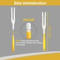 thumbnail image 3 of Amaezorx 3 Pack Dust Duster Handle Replacements - Extendable Detachable Cleaning Pole, Plastic Extension Wand Grips for Duster Refills, Easy Cleaning Accessories (Yellow), 3 of 7
