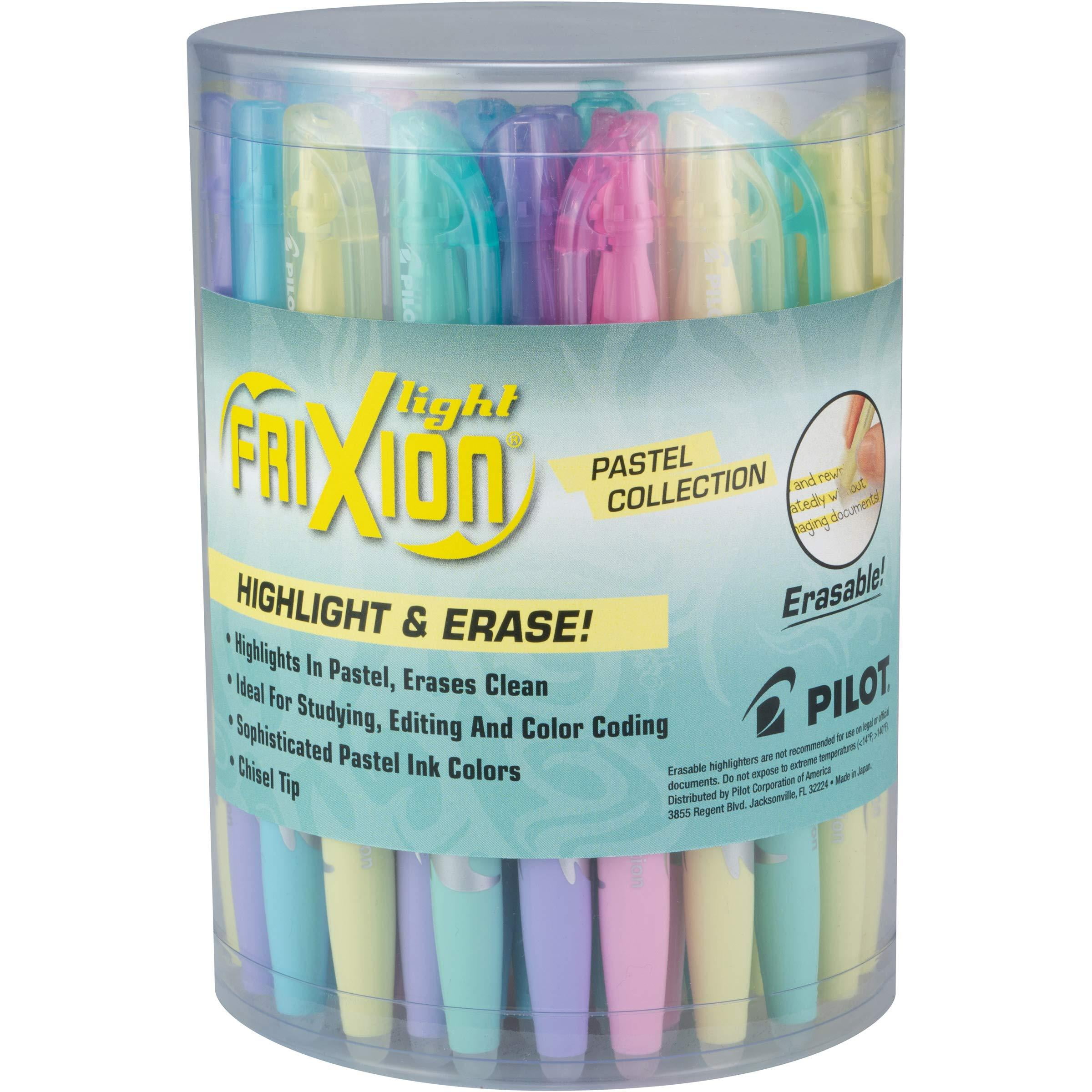 PILOT FriXion Light Pastel Collection Erasable Highlighters, Chisel Tip