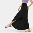 thumbnail image 4 of Pantalones De Pierna Ancha Gibobby Pantalones De Yoga Talle Grande Black XL, 4 of 5