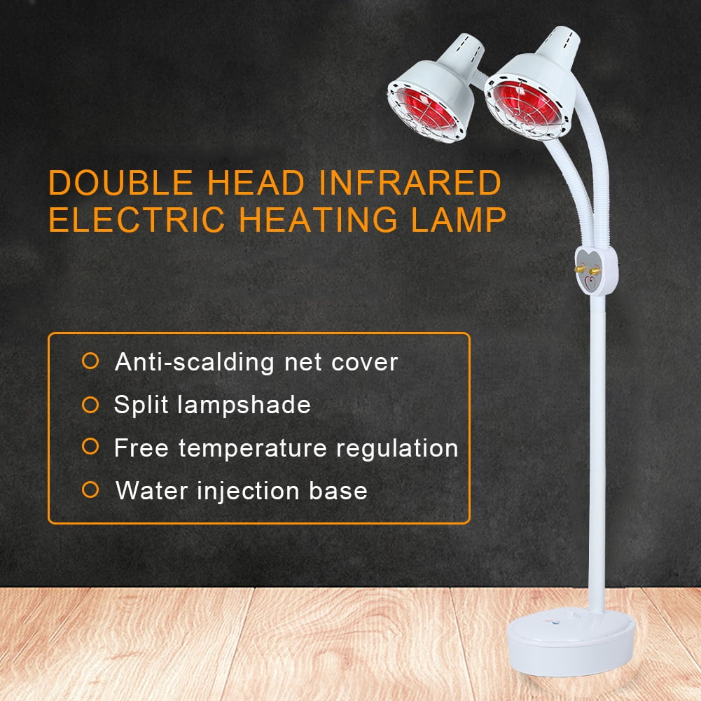 GLOGLOW Cold Relief, Double Adjustable Infrared Light Heating Therapy Floor Stand Beauty Treatment