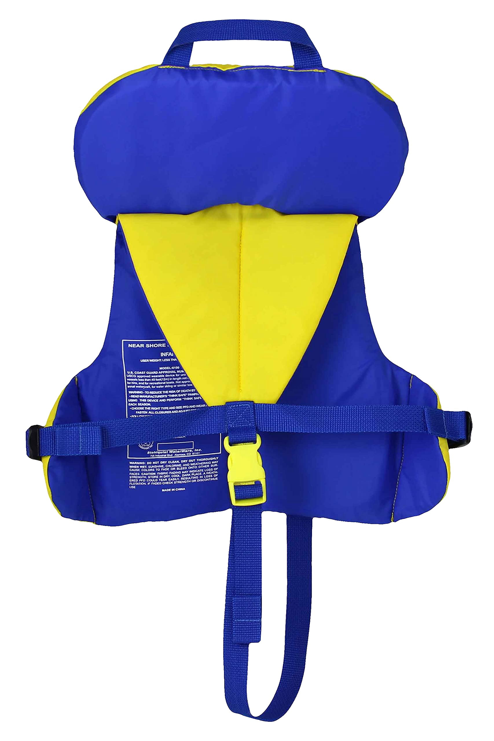 Stohlquist Infant and Child Life Jacket (Yellow/Blue, Infant 8-30lb)