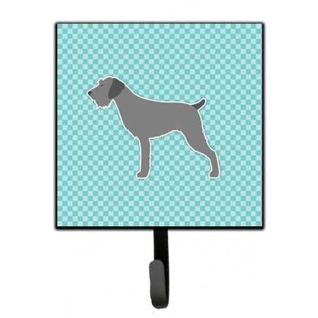 

Carolines Treasures BB3711SH4 German Wirehaired Pointer Checkerboard Blue Leash or Key Holder 7Hx4.25W multicolor