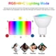 thumbnail image 5 of Bombilla inteligente WiFi Irfora WiFi Smart Bulb RGB + W + C Bombilla LED 5W GU10 Dimmable Light Phone APP Control remoto Compatible con Alexa Google Home Tmall Elf para control de voz, 1 paquete Irfora Bombilla inteligente WiFi, 5 of 7