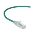 thumbnail image 1 of Black Box Slim-Net - Patch cable - RJ-45 (M) to RJ-45 (M) - 5 ft - UTP - CAT 6 - booted, molded, stranded - green, 1 of 2