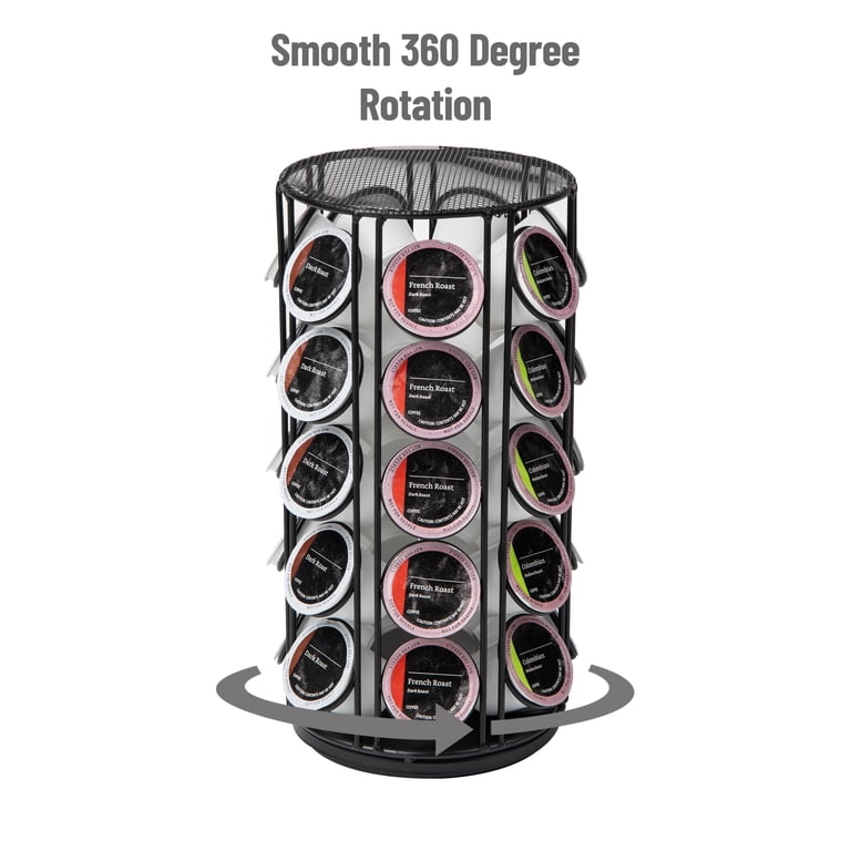 Mind Reader 35 Capacity Rotating Metal Carousel Coffee Pod Holder