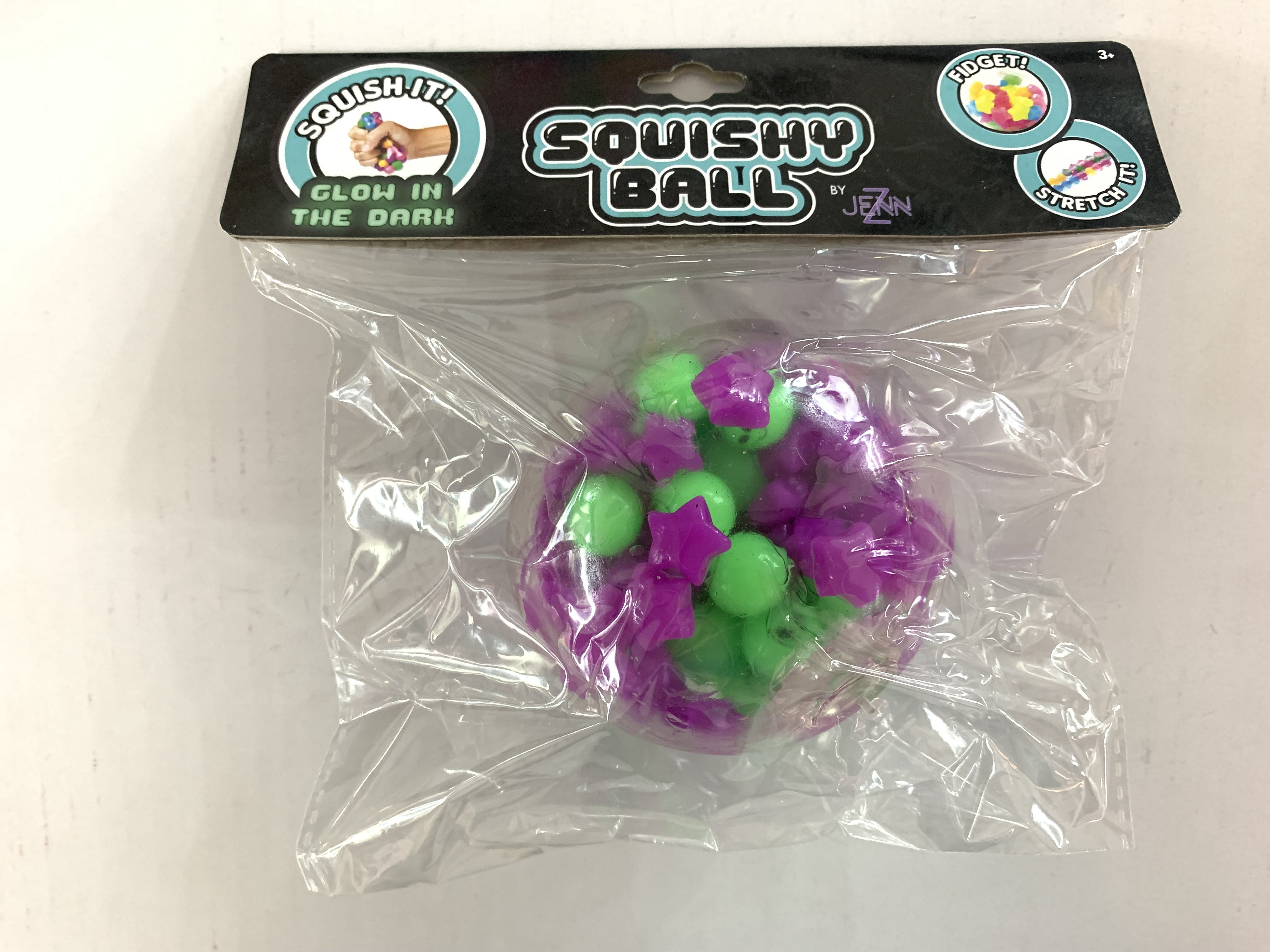 JennZ 4in Galaxy Glow in the Dark DNA Ball