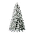 thumbnail image 6 of Open Box Home Heritage Flocked 7.5 Foot Christmas Tree w/ Lights and Pinecone, 6 of 9