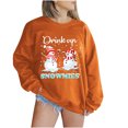 thumbnail image 2 of Hauts Génériques pour Femmes Tendance, Mode pour Femmes Manches Longues Col Rond Imprimé de Noël Hauts Amples, Blouses Chandails, 2 of 5