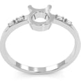 thumbnail image 3 of Taurus Zodiac Sign Diamond Ring In Solid 14k White Gold, 3 of 6