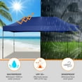 thumbnail image 5 of COBIZI 10x20 Heavy Duty Pop-up Canopy Tent with Adjustable Height, UPF 50+ Waterproof and Instant Outdoor Shelter, Outdoor Canopy for Beach,Party,Camping Includes 4 Sandbags and Wheeled Bag,Dark Blue, 5 of 9