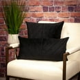 thumbnail image 2 of Parkland Collection Tobyn 20x20" Symmetry Quilted Fabric Throw Pillow in Black, 2 of 7
