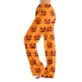 thumbnail image 2 of Halloween Pajama Pants Women Casual Lounge Pj Bottoms Funny Pumpkin Elastic Waist Fashion Women's Sleepwear Saffron XXL, 2 of 5