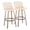 Multi-color, variant on The Gray Barn Vallberga 30" Fixed-Height Bar Stool with White Washed Wood Base (Set of 2) Grey Fabric/Black Round Footrest Washed,Black Finish