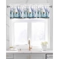 thumbnail image 2 of Lavender Floral Kitchen Valances for Windows Farmhouse Linen Window Valance Curtain for Living Room Window Treatment Spring Watercolor Flower Plant in Vase Valance Rod Pocket Topper, 42 x 12 Inch, 2 of 6