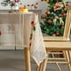 thumbnail image 3 of Mantel navideño moderno bordado con encaje para sala de estar, cocina, rectangular, antideslizante, cubierta decorativa, mantel de tela, 3 of 6