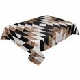thumbnail image 2 of Southwest Brown Tablecloth Rectangle Table Cloth 60x84 , Waterproof Tablecloth Outdoor Table Cloth, Geometric Farmhouse Aztec Tribal Washable Table Cover for Kitchen Dining Party, 2 of 8