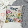 thumbnail image 2 of Qinduosi Spring Pillow Covers Inch Set of , Watercolor Butterfly Flower Decor Farmhouse Throw Pillows Spring Decorations Floral Pillowcase Square Outdoor Cushion Case for, 2 of 5