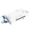thumbnail image 1 of Lector de Tarjetas 6 en 1 USB 3.0 OTG para Lectores de Tarjetas Secure Digital/TF Adaptador Divisor para Computadora de TeléFono MóVil-Blanco, 1 of 10