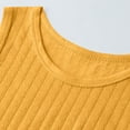 thumbnail image 6 of Babcutegg Classic Stripe Sleeveless Top for Kids – Lightweight Summer Base Layer T-Shirt with Round Neck, Breathable Cotton Blend, Versatile Casual Wear Yellow Size 11-12, 6 of 8