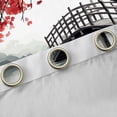 thumbnail image 4 of Homewish Red Cherry Blossoms Black Out Curtains for Adult, Tokyo Lake Curtains Pack of 2 (42x63 Each), Vintage Japanese Style Bedroom Curtains, Blackout Curtains Decor, 4 of 6