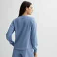 thumbnail image 2 of Women's Sonoma Goods For Life® French Terry V-Neck Sweatshirt Color: Blue Size: SMALL, 2 of 4