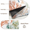thumbnail image 6 of 2'x6' Rug Runners for Hallways Kitchen, Blue Green Orange Coastal Non Slip Entryway Beside Floor Carpet Runner, Summer Beach Coral Washable Laundry Room Bedroom Throw Rugs Mat for Family Pet, 6 of 8