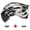 Black and White, variant on Cairbull Road Mountain Bike Riding Helmet with Visor & Taillight, Black and White, 21.3-24.0 in / 54-61 cm