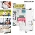 thumbnail image 2 of Coolnut Hand Towels Mystery News Patterned 2 PCS, Cotton Bath Towel for Drying Face Hands Body Decorative Water Absorbent Lightweight Towels for Bathroom Ktichen Travel Gym, 16"x28", 2 of 6