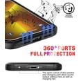 thumbnail image 6 of Diverbox for iPhone 13 Pro Max Case [Shockproof] [Dropproof] [Tempered Glass Screen Protector + Camera Lens Protector],Heavy Duty Protection Phone Case Cover for Apple iPhone 13 Pro Max (Black), 6 of 7