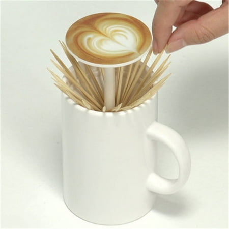 

wendunide kitchen gadgets coffee toothpick toothpick cup household convenient box creative kitchenï¼dining & bar white