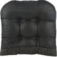 thumbnail image 4 of Klear Vu Gripper Overstuffed Universal Non-Slip Dining Chair Cushions for Kitchen Decor or Office Use, U-Shaped Skid-Proof Seat Pad, 17x17 Inches, 2 Count, Black, 4 of 5