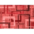 thumbnail image 1 of Ahgly Company Machine Washable Indoor Rectangle Oriental Red Modern Area Rugs, 4' x 6', 1 of 4