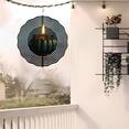 thumbnail image 6 of Ornate Metal Hanging Wind Spinners with Concentric Patterns - Stunning Wind Chimes for Your Yard and Garden Decor, 6 of 6