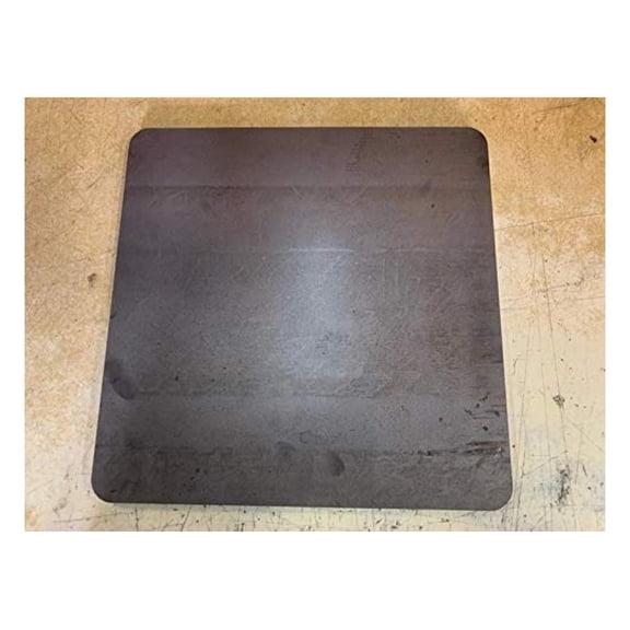 1/4 x 16" x 16" Rounded Corners Plate, A36 Steel, 0.25" Thick, Use for Pizza Steel