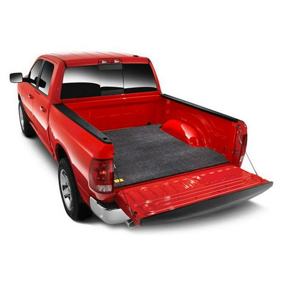 BedRug by RealTruck Bedmat | Compatible with 2019 - 2024 Ram 1500 (New Body Style) 76.3 Bed, Models w/Non Liner / Spray-In | Charcoal Grey, BMT19SBS