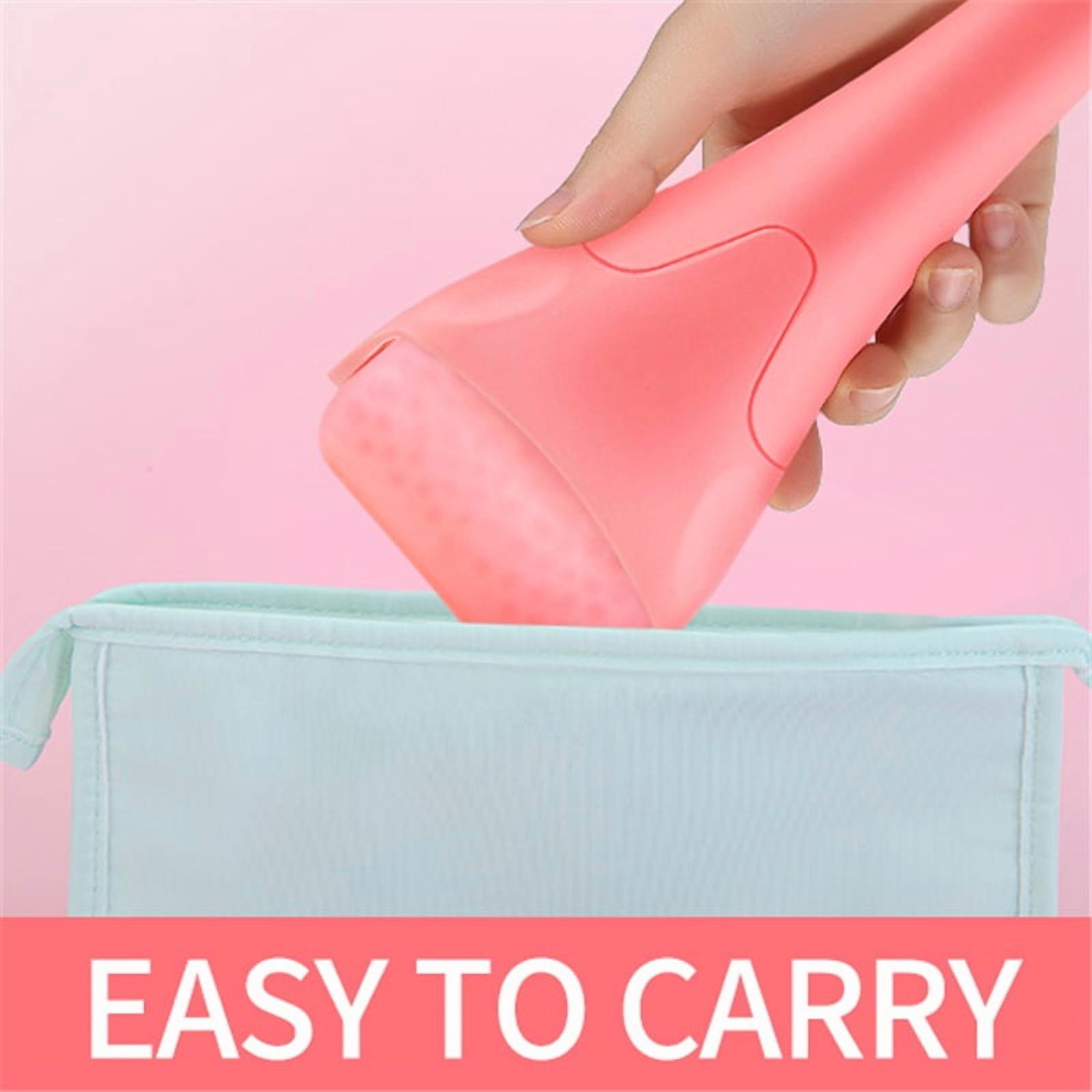 Ice Roller for Face & Eye, Puffiness, Migraine, Pain Relief and Minor Injury, Care Products 3pcs（pink,green,blue,18.5*8.5*4.2cm )