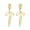 Gold-Huggie Bow Earring, variant on Gold Bow Earrings for Women – Easter Gift, Hypoallergenic Bow Jewelry with Zircon and Pearl, Hoop, Stud and Drop Earrings, Elegant Gift for Birthday, Wedding, Holiday