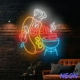 thumbnail image 4 of Handmadetneonsign Hot Dog Chef Neon Sign, Barbecue Led Sign, Restaurant Wall Art Decor 91401, 4 of 5