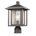 thumbnail image 1 of Z-Lite Aspen Outdoor Post Lantern in Clear and Oil Rubbed Bronze, 1 of 1