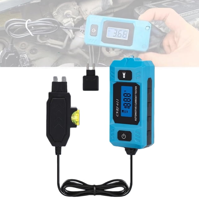 Automotive Circuit Fault Probe Tester, Portable High-Precision Current Tester, 20A 48V Wire Tracer with LED Display and Lighting, Automotive Open & Short Finders, Car Relay Fuse Blade Checker,1pcs