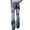 Blue#4, variant on Tejiojio Women Clothes Clearance Womens Elastic Waist Stretch Printing Thin Stretch Skinny Button Pants Trousers