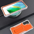 thumbnail image 3 of FITO For Samsung Galaxy S21 FE Case, Phone Case with Screen Protector and Kickstand (Orange), 3 of 7